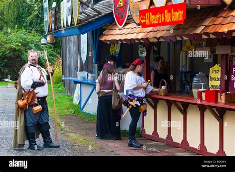 Food Vendor Renaissance Fair In Tuxedo New York Stock Photo Alamy