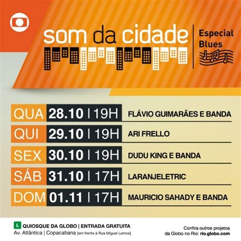 Rede Globo Rio Som Da Cidade Globo Promove Shows De Blues Em