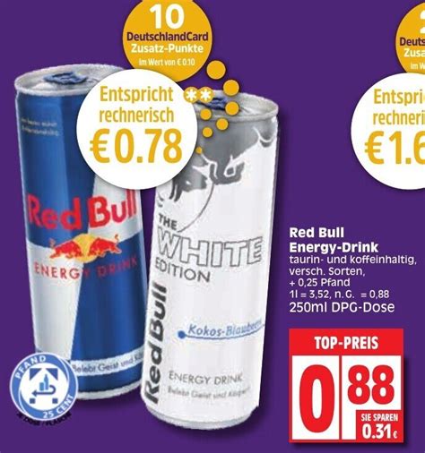 Red Bull Energy Drink Ml Dpg Dose Angebot Bei Edeka