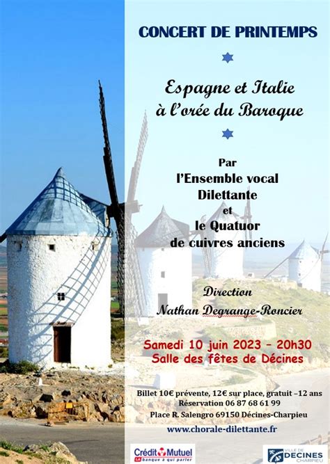 Notre prochain concert Décines le 10 juin 20h30 Ensemble vocal