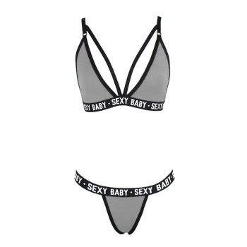 Emmiol Free Shipping Cutout Logo Pattern Bikini Set Gray M In Bikini Sets Online Store