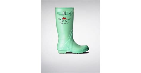 Hunter Rubber The Official Womens Cambridge Boat Race Boots In Light