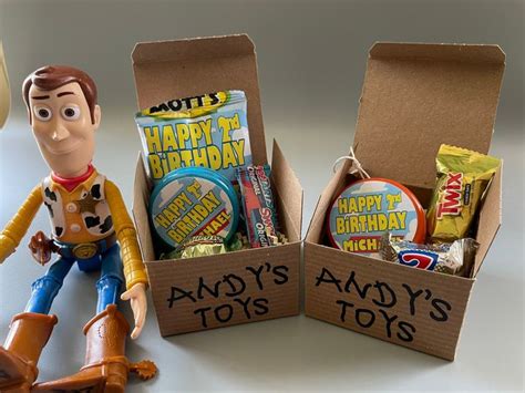 Personalized Andy S Toys Toy Story Favor Box Different Sizes Or A