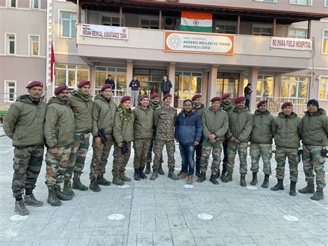 Indian Army Para Field Hospital At Skenderun Turkey Helping People