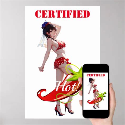 Certified Hot Bikini Pinup Model Thunder Cove Poster Zazzle