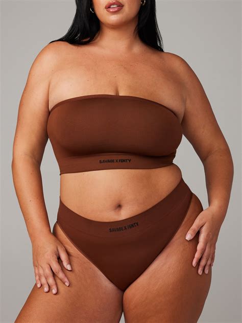 Seamless High Waist Bikini Panty In Brown SAVAGE X FENTY