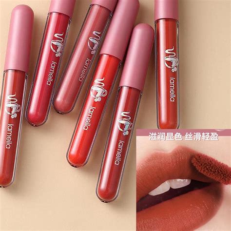 LAMELIA Velvet Matte Liquid Lipstick Waterproof Lip Gloss Long Lasting Nude Lipstick Women Red