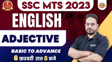 SSC MTS 2023 SSC MTS ENGLISH CLASSES ADJECTIVE PRACTICE ENGLISH