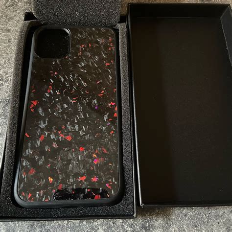 Red Forged Carbon Fiber Iphone Case for XS XS Max11 11 - Etsy