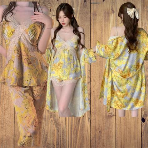 Jual Vee Lingerie Pajamas In Premium Sutra Seserahan Bajudinas Shopee Indonesia