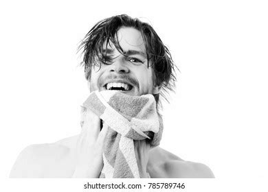 Man Naked Torso Happy Face Wet Stock Photo Shutterstock