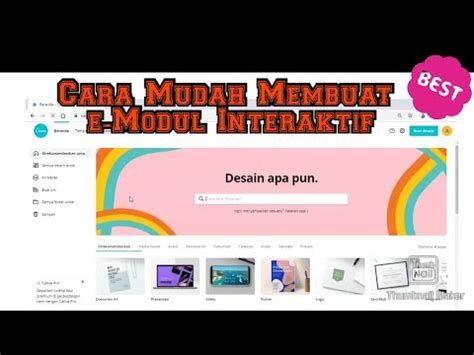 Tutorial Cara Mudah Membuat E Modul Interaktif Yang Atraktif Youtube