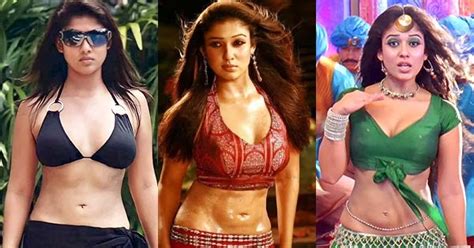 Nayanthara Navel Show Hot Pics Popular South Indian Actress