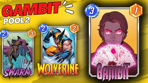 Gambit Deck Pool Marvel Snap Early Pool Deck Youtube