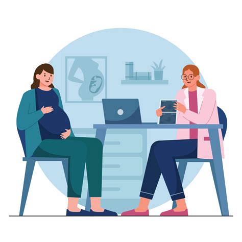 Obstetrician Treats Patients 9675081 Vector Art at Vecteezy