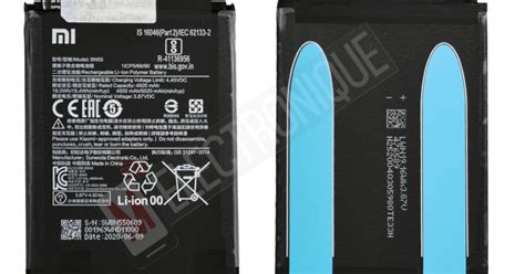 BATTERIE XIAOMI REDMI NOTE 9S - Redmi note 9s - Redmi note - Xiaomi - Sans