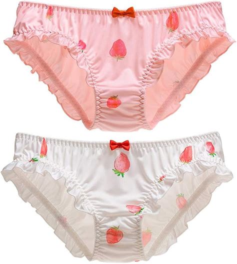 Joyralcos Japanese Stawberry Print Bikini Panties Pack Briefs Cosplay Anime Underwear Classic
