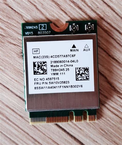 Mediatek Mt Wi Fi Ax X Wi Fi Bluetooth M Card