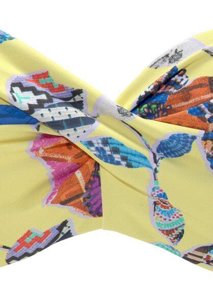Sunseeker B Gel Bandeau Bikini Top Jam Gelb Bunt Cup B