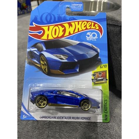 Hot Wheels Lamborghini Aventador Miura Homage Kmart Shopee Malaysia