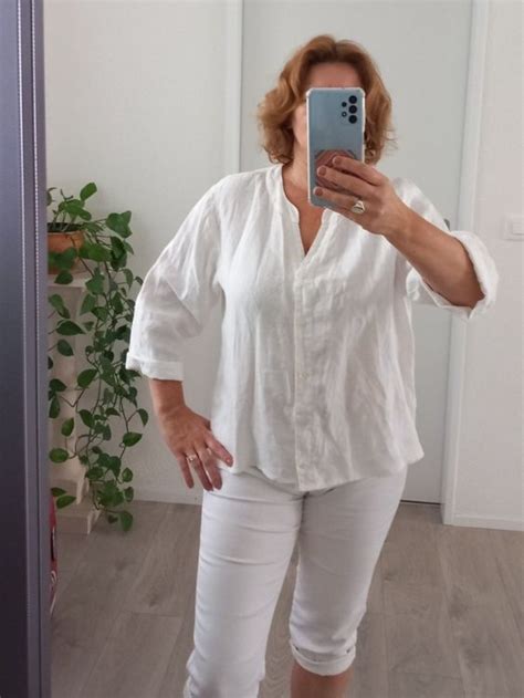 Leinen Bluse Blazer Gr L Weiss Kaufen Auf Ricardo