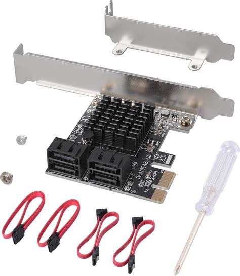 Amazon Sata Card Port With Sata Cables Gbps Sata