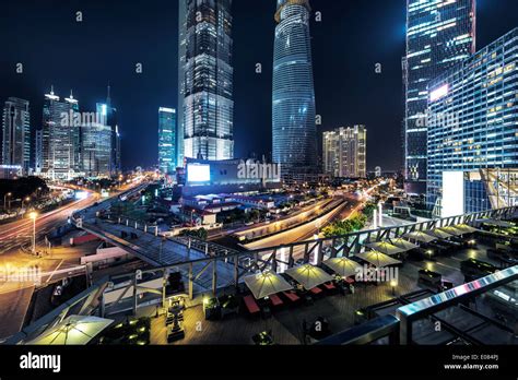 the modern building of the lujiazui financial centre in shanghai china ... 