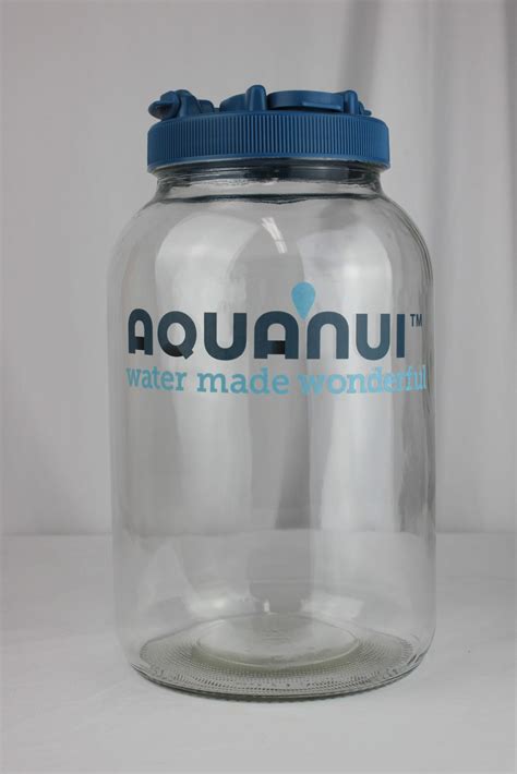 1 Gallon Glass Jar For Water With Lid And Pour Spout Fits Aquanui Ct