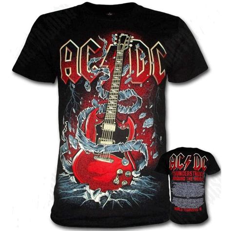 Ac Dc Thunderstruckworldtour Rockyeah Rock Band Shirt Size S M L Xl