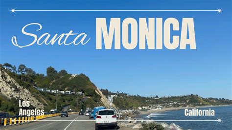 Driving Pacific Coast Highway Santa Monica To Venice Beach