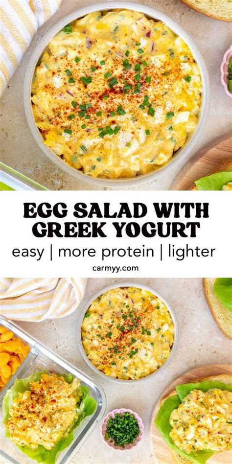 Egg Salad With Greek Yogurt Recipe In Egg Salad Recipe Healthy