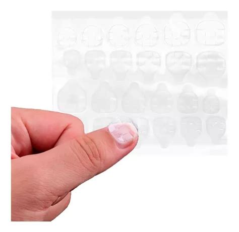 240pz Sticker Adhesivo Doble Cara Para Pegar Uñas Postizas Cuotas sin