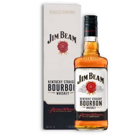 Jim Beam White Bourbon Ml C Estuche Borrachines