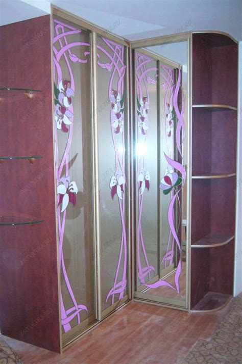 Фасад углового шкафа купе