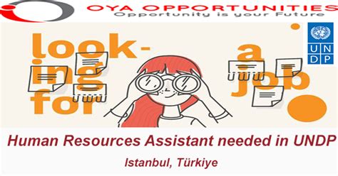 Human Resources Intern Assistant At Undp In Türkiye Oya Opportunities