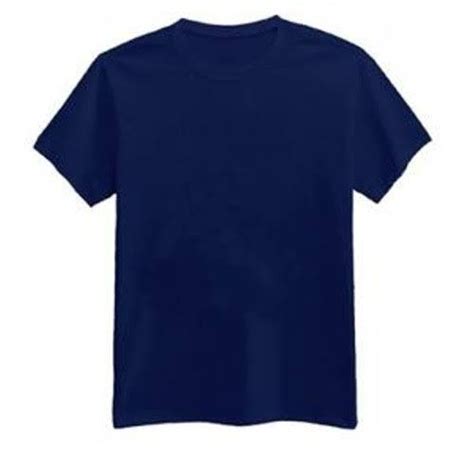 Kaos Polos Navy Blue Biru Dongker Pria Wanita Lengan Pendek Premium