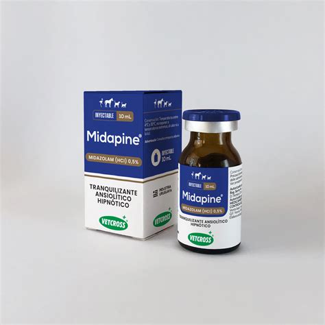 Midapine Inyectable Vetcross Laboratorio Veterinario