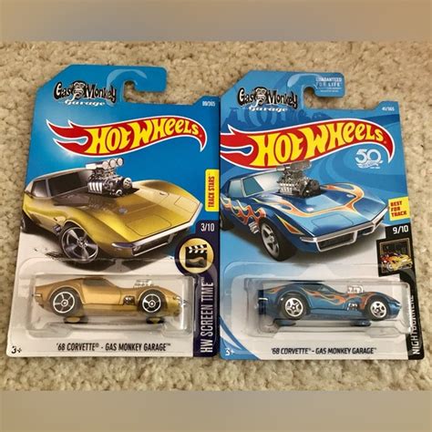 Mattel Toys Hot Wheels Corvette Gas Monkey Garage And Nightburnerz Poshmark