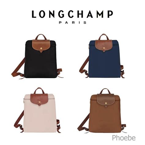 authentic longchamp  anniversary   backpack nylon foldable