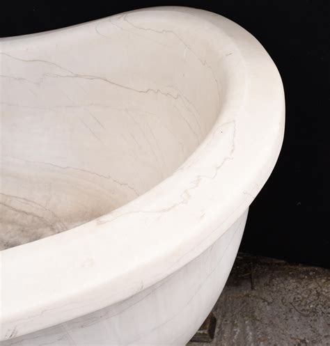 Giant White Italian Carrara Marble Roman Bath Tub at 1stDibs