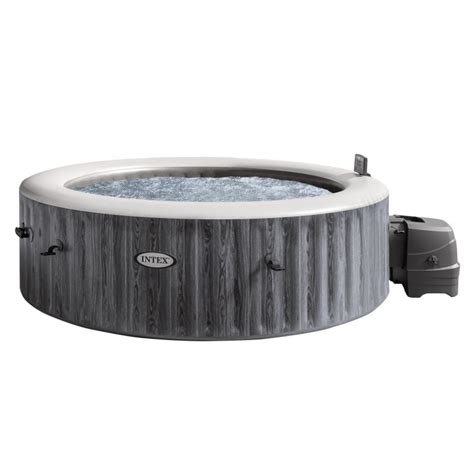 Intex PureSpa 6 Person Greywood Deluxe Inflatable Hot Tub