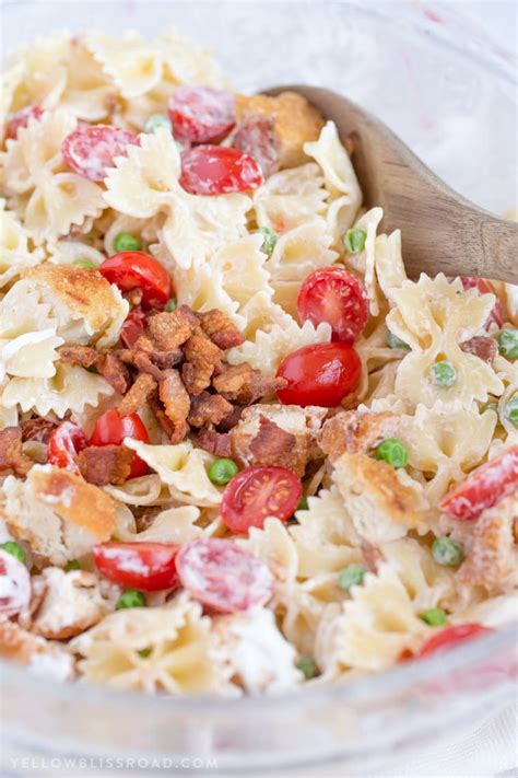 Bacon Ranch Chicken Pasta Salad | Light and Fresh Meal