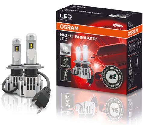 H7 LED Osram Night Breaker Led Profi-Set Auto Lampe Birne 12V 19W 64210DWNB