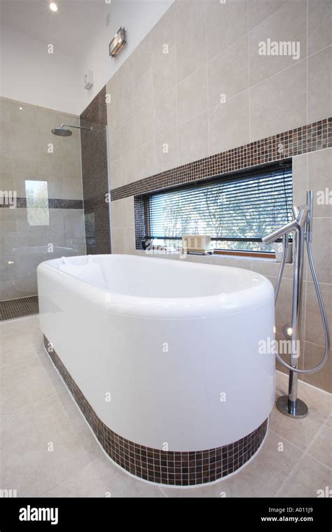 modern house bathroom stock photo alamy