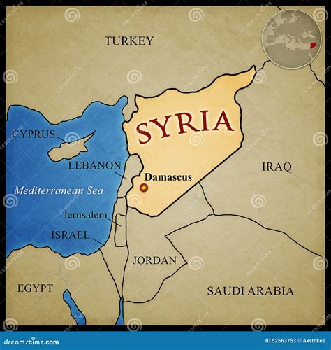 Syria Map Vector Illustration 33345838