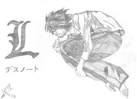 L Death Note By Titaniaknight On Deviantart