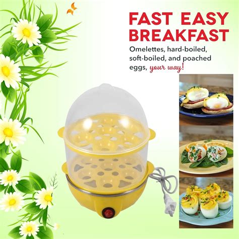 Multifunctional Double Layers Electric Smart Egg Boiler Egg Steamer Poacher