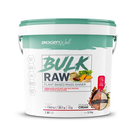 biogen bulk raw mass gainer kg assorted