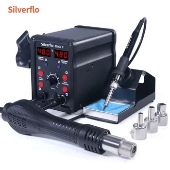 Silverflo Soldering Station D Soldering Iron Hot Air Rework Station With Sleep Mode For Bga