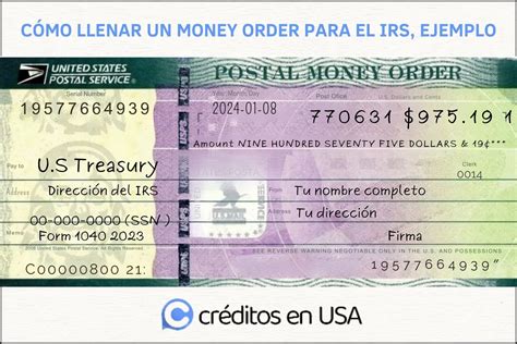 Cómo Llenar Un Money Order Para Hacer Un Pago Al Irs En 2024